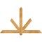 Ekena Millwork Kennewick Rough Sawn Timber Gable Bracket, Western Red Cedar, 60"W x 38"H x 4"D x 4"F, 15/12 Pitch GBW060X38X0404KEN00RWR - alternate 1